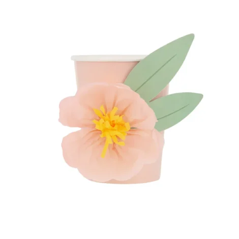 Vaso flor de papel